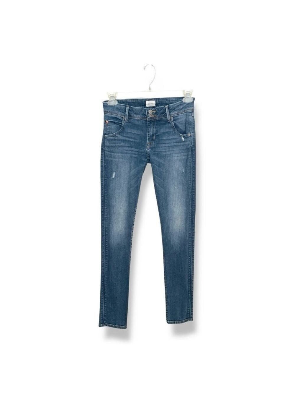HUDSON Collin Flap Skinny Jeans Medium Wash Size 27 Y2K Union Jack